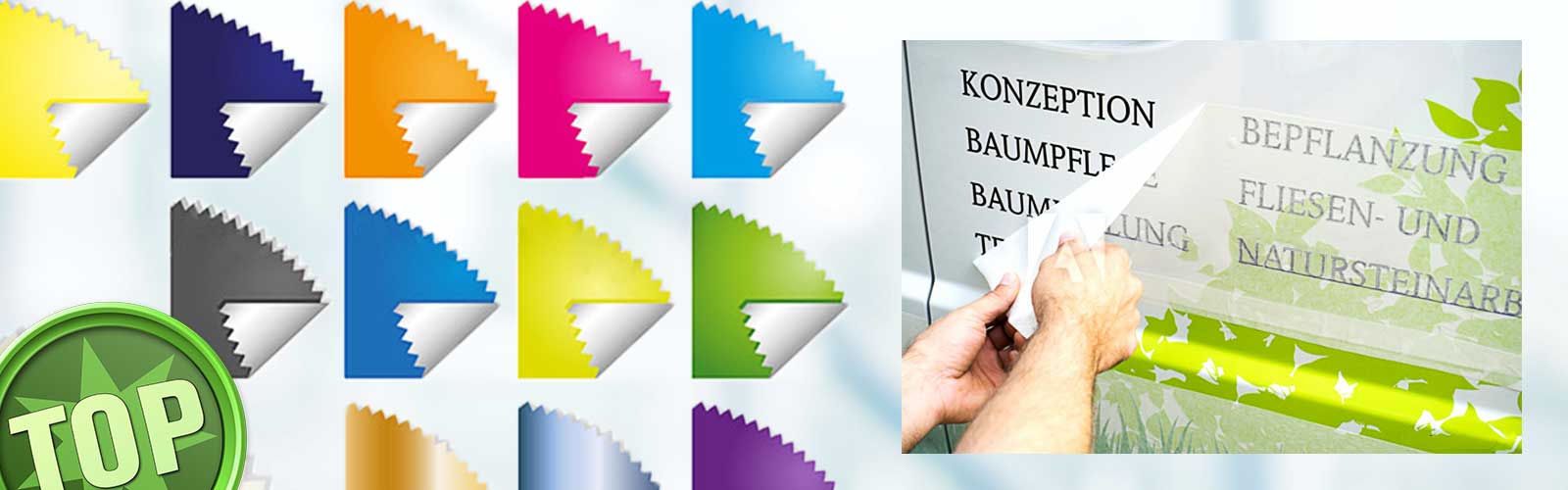 Klebefolien Druck und Herstellung