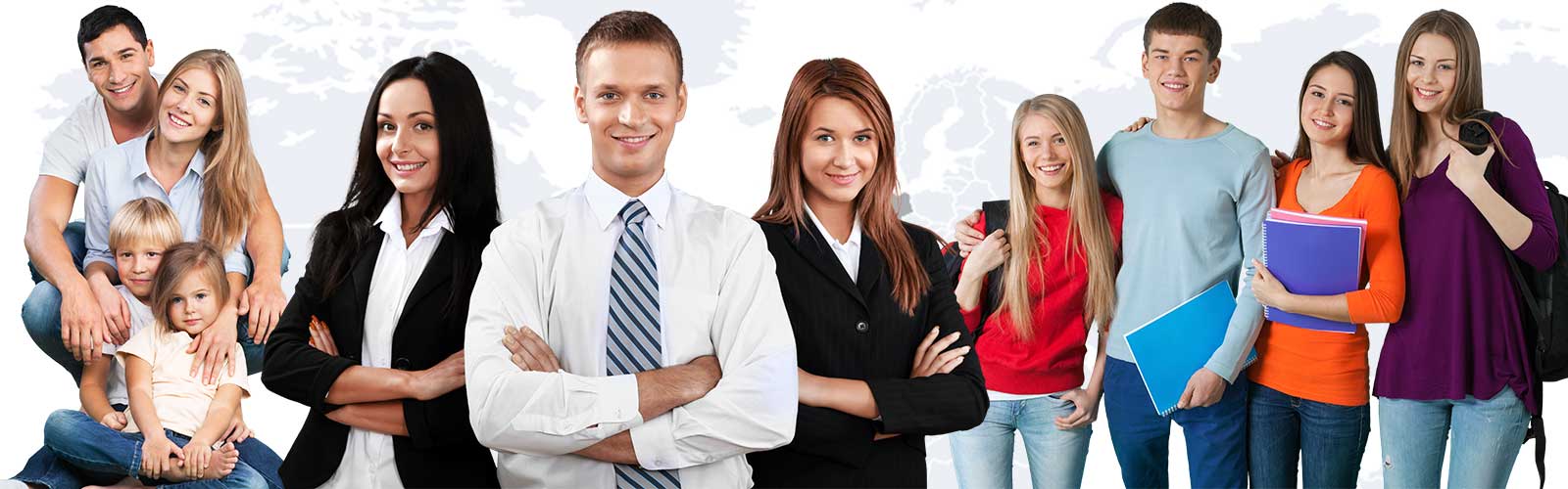 Gruppen-, Team- und Familienfotos von Unternehmen und Privatpersonen