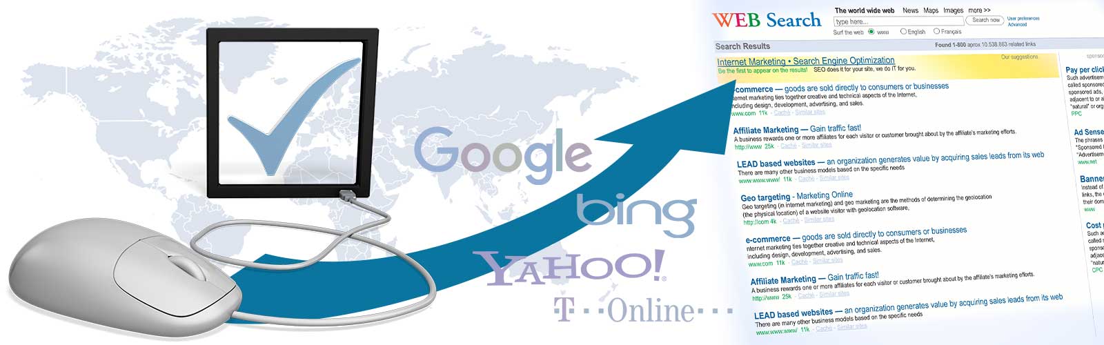 Eintragung Ihrer Website in Suchmaschinen